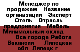 Менеджер по продажам › Название организации ­ Эксперт Отель › Отрасль предприятия ­ Мебель › Минимальный оклад ­ 50 000 - Все города Работа » Вакансии   . Липецкая обл.,Липецк г.